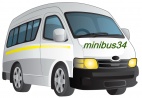 Логотип транспортной компании Minibus34